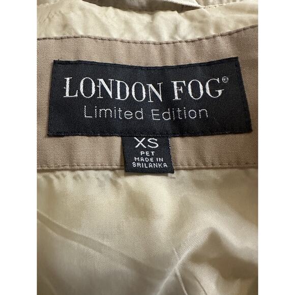 London Fog Jacket Womens Petite XS Limited Edition Hooded Full Zip & Button - Picture 8 of 10